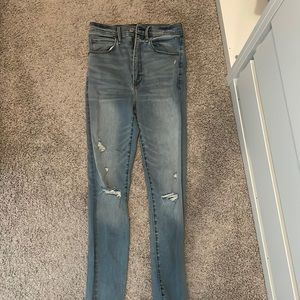 Abercrombie ultra high rise supper skinny jeans